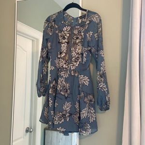 For Love & Lemons - Blue Flower Dress